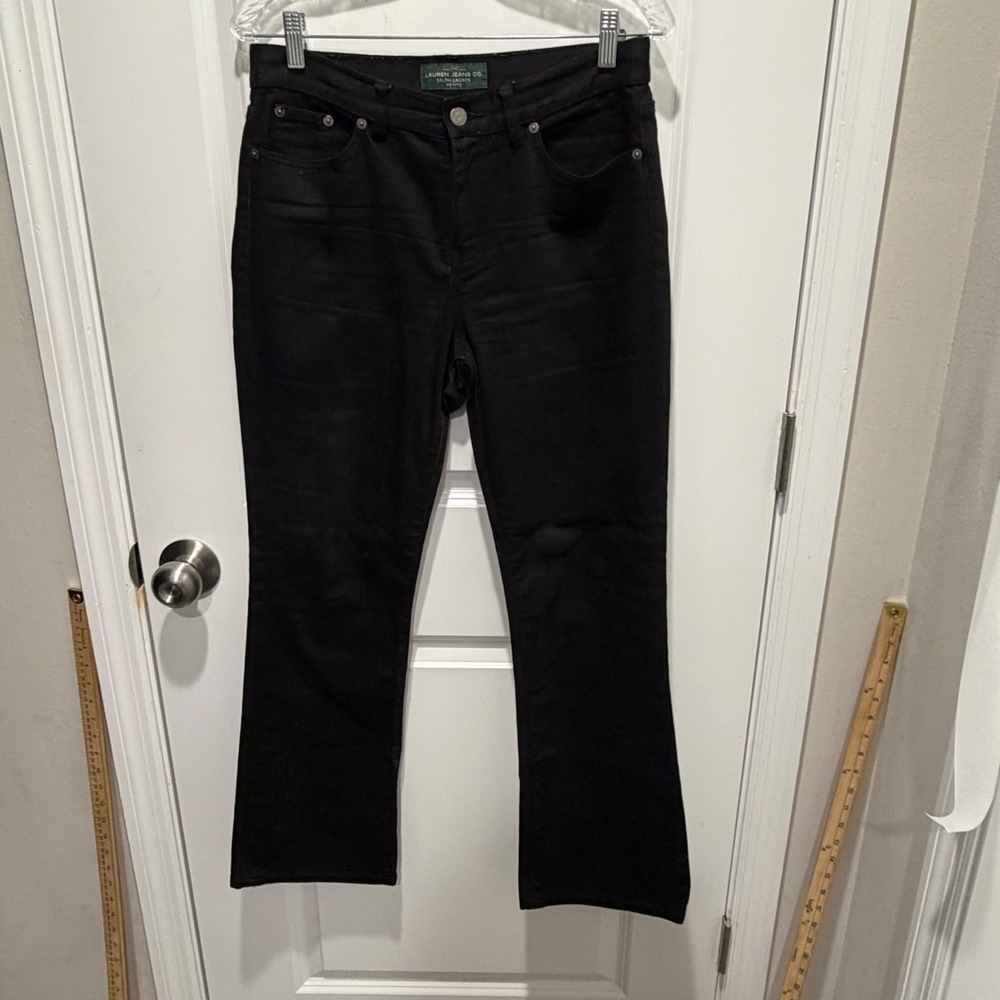 Lauren Ralph Lauren Womens Bootcut Jeans Classic Black 6P